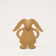Moonie dabīgā gumija bērnu zobu riņķis Cappuccino Rabbit