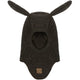 Mikk-Line Vilnas ķivercepure ar zaķa ausīm Wool Fullface Bunny Ears Dark Brown Melange