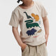Liewood T-krekls zēniem Apia Placement Dinosaurs / Sandy