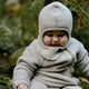 Mikk Line bērnu merino vilnas balaklava Melange Offwhite