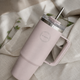 AYA&IDA Termokrūze ar salmiņu 885 ml Soft Rose