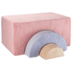 Wigiwama bērnu pufiņš Playset Pink Mousse Rainbow