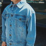 Konges Slojd bērnu džinsu jaka Magot Denim Blu