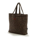 La Millou iepirkumu soma Ortalion Quilted Mummy Bag ar kabatu Leopard Choco