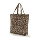La Millou iepirkumu soma Ortalion Quilted Mummy Bag ar kabatu Leopard Cream