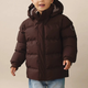En Fant Bērnu tepēta jaka Quilt Solid Coffee Bean