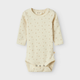 Lil' Atelier meitenītes bodi slim Turtledove Flower NBFGAGO